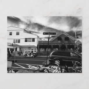 Kelley's Island, Ohio Street Foto Postcard Postkarte