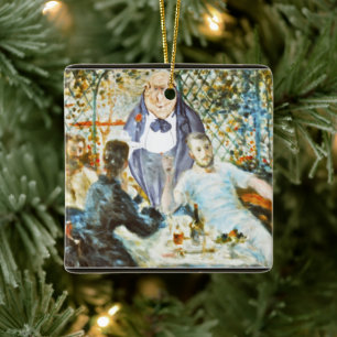 Kellner bei der Bootsgesellschaft (Renoir) Keramikornament
