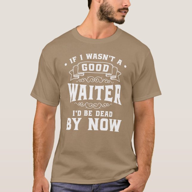 Kellner Essen Party Junge T-Shirt (Vorderseite)