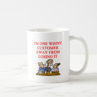 KELLNERIN cudtomer Witz Tasse