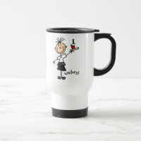 Kellnerin Stick Figure Tasse