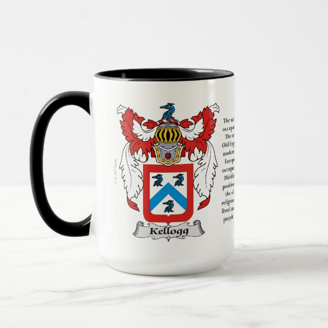 Kellogg-Familien-Wappen Tasse (Links)