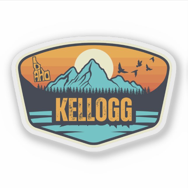 Kellogg, Idaho Aufkleber (Vorderseite)
