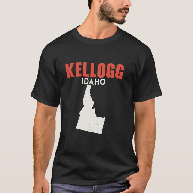 Kellogg Idaho USA Staat Amerika Reisen Idahoan T-Shirt (Vorderseite)