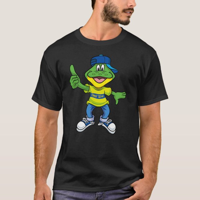 Kellogg's Smacks Breakfast Cereal Dig 'Em Frog Thu T-Shirt (Vorderseite)