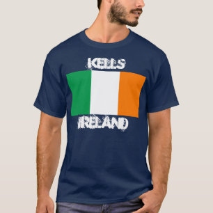 Kells, Irland mit irischer Flagge T-Shirt