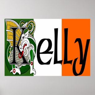 Kelly Celtic Dragon Print Poster
