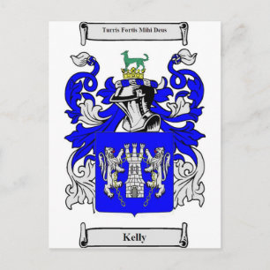 Kelly Coat of Arms Postkarte