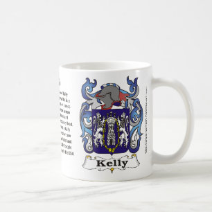 Kelly-Familienwappen auf einer Tasse