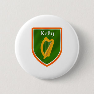 Kelly-Familienwappenkelly-Familienname Button