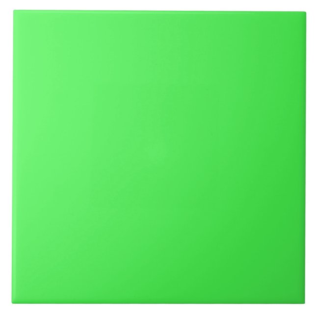 Kelly Green Bright Spring Neon 2015 Color Trend Fliese (Vorderseite)