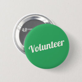 Kelly Green Button-back Volunteer Buttons