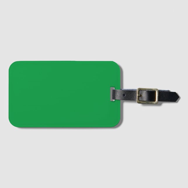 Kelly Green Farbe Gepäckanhänger (Vorderseite (Horizontal))
