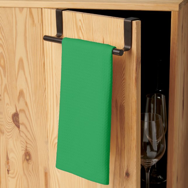 Kelly Green Farbe Geschirrtuch (Drittel gefaltet)