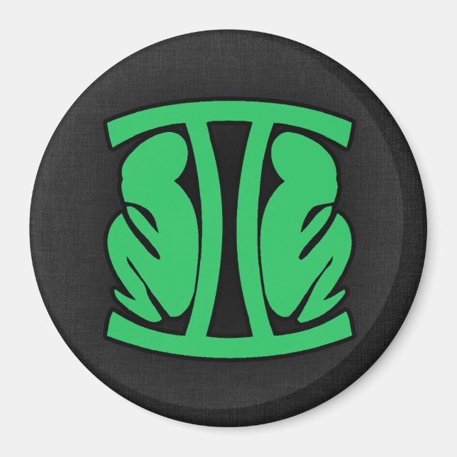 Kelly Green Gemini Magnet (Vorne)