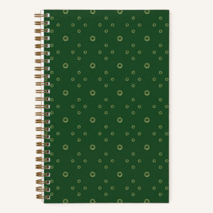 Kelly Green Golden Zinnia Sonne Notizbuch