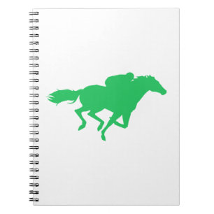 Kelly Green Horse Racing Notizblock
