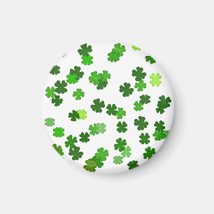 Kelly green "Kleeblatts Falling" Magnet