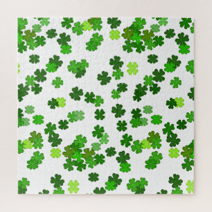 Kelly green "Kleeblatts Falling" Puzzle