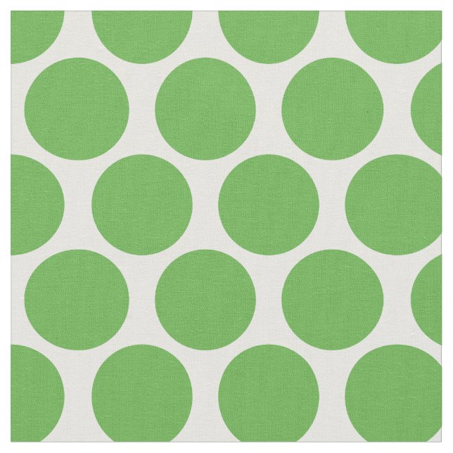Kelly Green Mod Dots Stoff (Nahaufnahme)