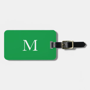 Kelly Green Monogram Individuelle Name Gift Favor  Gepäckanhänger