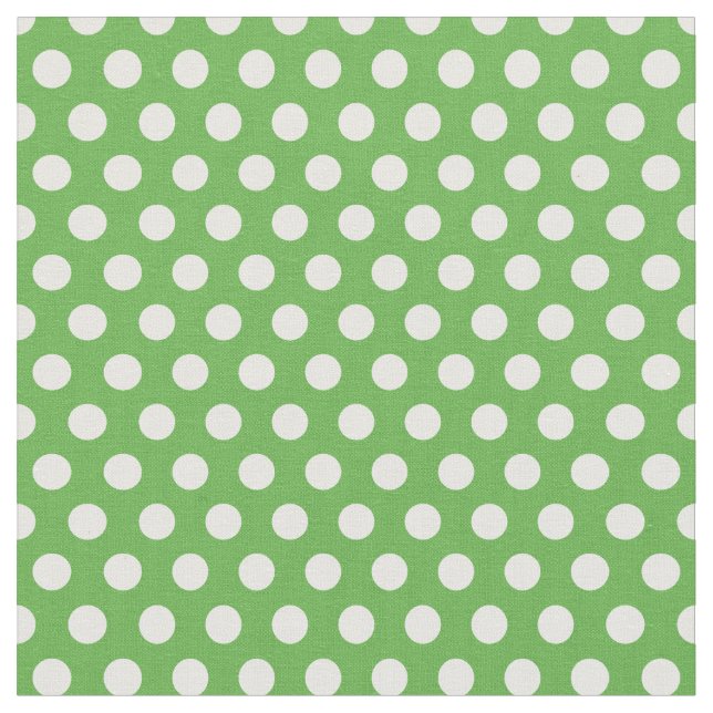 Kelly Green Polka Dots Stoff (Nahaufnahme)
