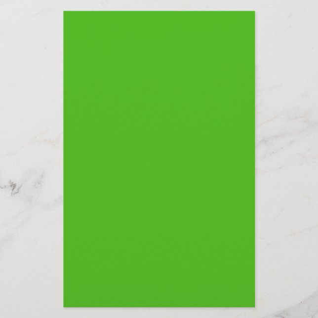 Kelly Green Solid Color Briefpapier (Vorderseite)