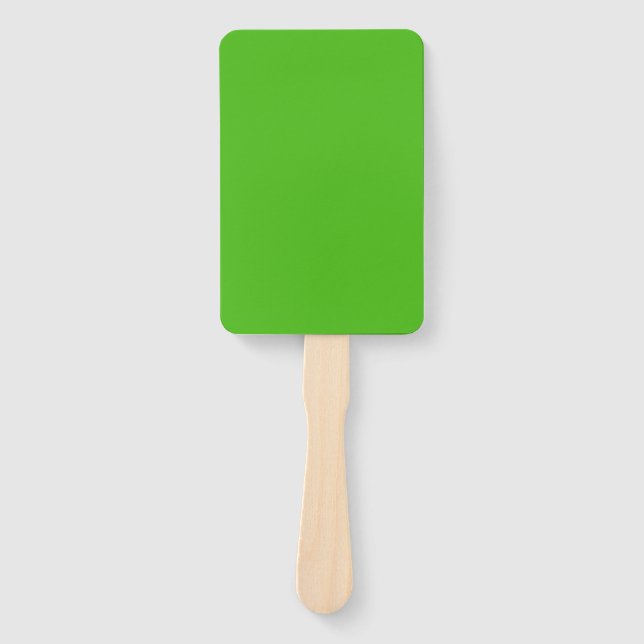Kelly Green Solid Color Fächer (Vorderseite)