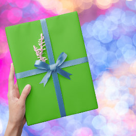 Kelly Green Solid Color Geschenkpapier