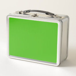 Kelly Green Solid Color Metall Brotdose