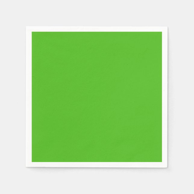 Kelly Green Solid Color Serviette (Vorderseite)