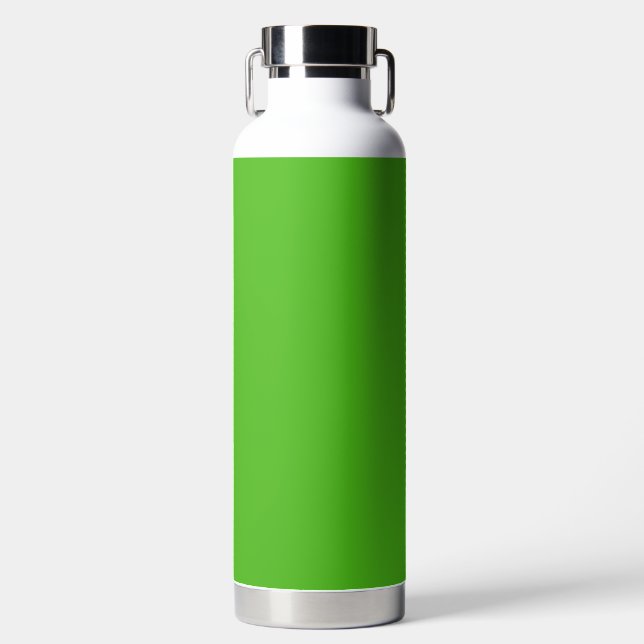 Kelly Green Solid Color Trinkflasche (Vorderseite)
