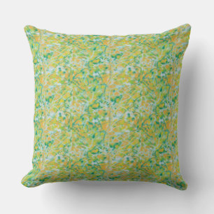 Kelly Green, tan, hellblau Design Kissen