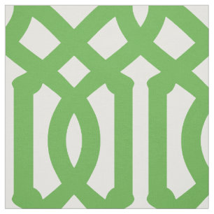 Kelly Green Trellis Large Scale Stoff