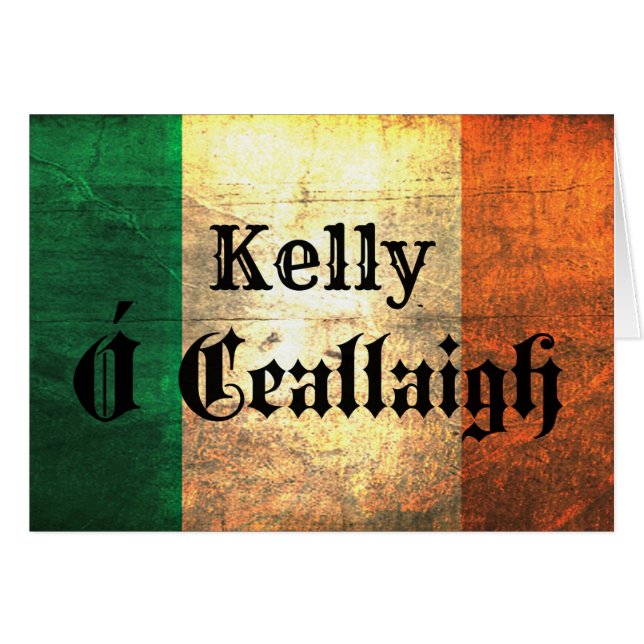 Kelly Irish Flag (Vorderseite (Horizontal))