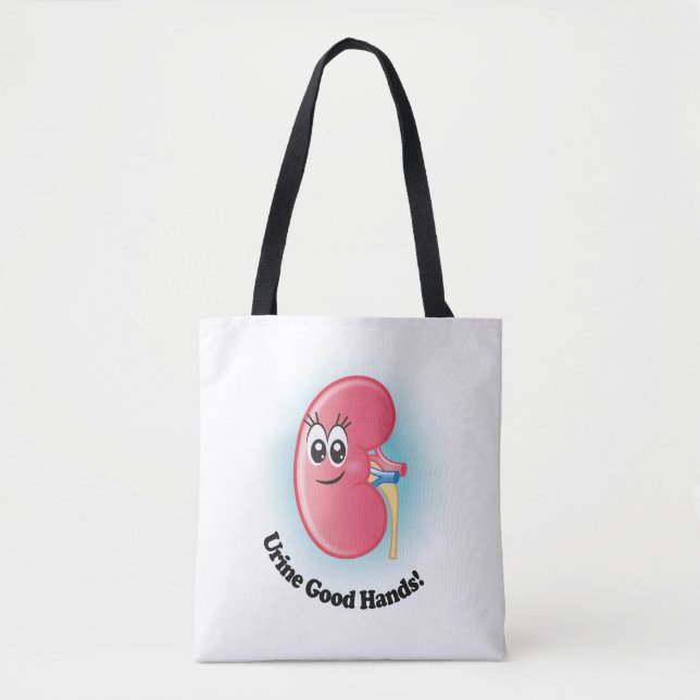 Kelly Kidney "Urine Good Hands" Tote Bag (Vorderseite)