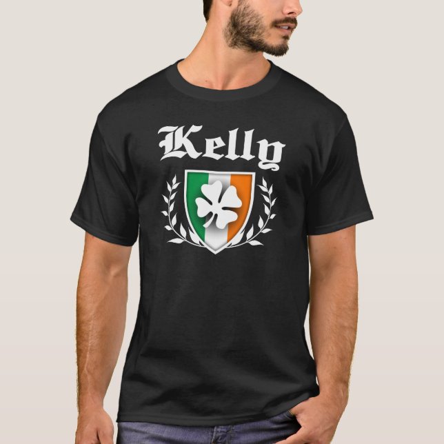 Kelly-Kleeblatt-Wappen T-Shirt (Vorderseite)