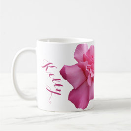 Kelly-Name hübsch rosa Rosa Blüte Kaffeetasse