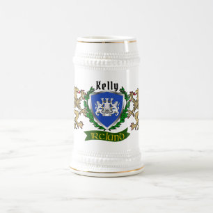 Kelly/O'Kelly Irish Shield Bierglas
