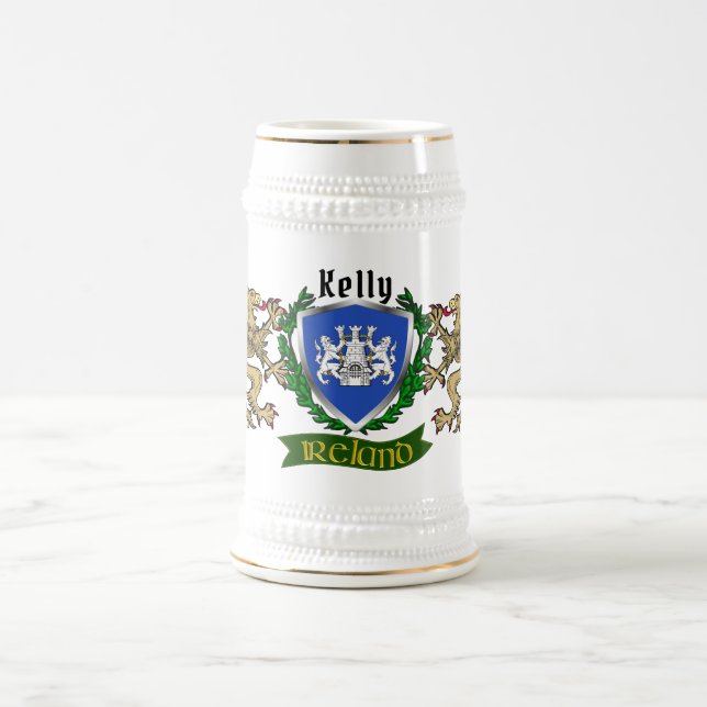 Kelly/O'Kelly Irish Shield Bierglas (Mittel)
