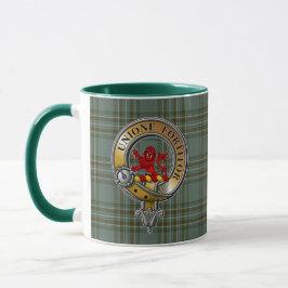 Kelly Tartan & Abzeichen Tasse