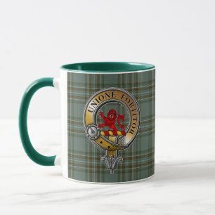 Kelly Tartan & Abzeichen Tasse
