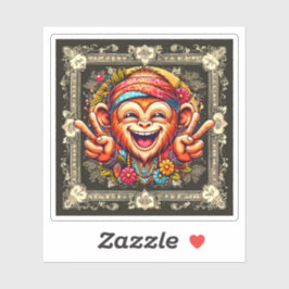 "Kelly the Chill Monkey" Vinyl Aufkleber