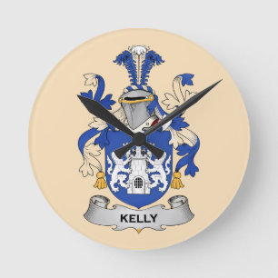 Kelly-Wappen-Uhr Runde Wanduhr