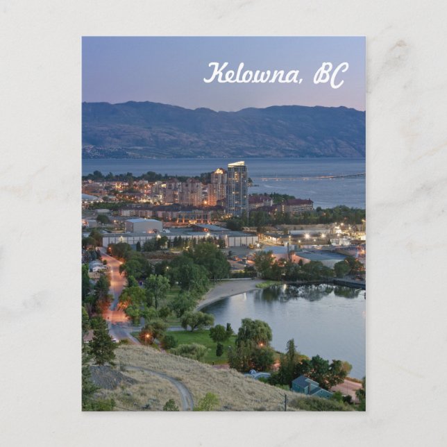 Kelowna, BC Postcard Postkarte (Vorderseite)