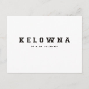 Kelowna British Columbia Postkarte