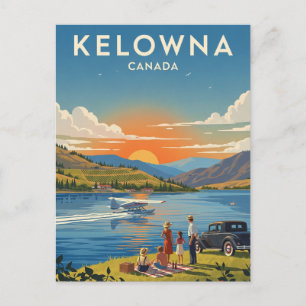 Kelowna Canada Travel Postkarte
