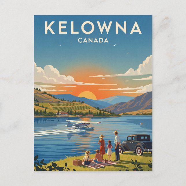 Kelowna Canada Travel Postkarte (Vorderseite)