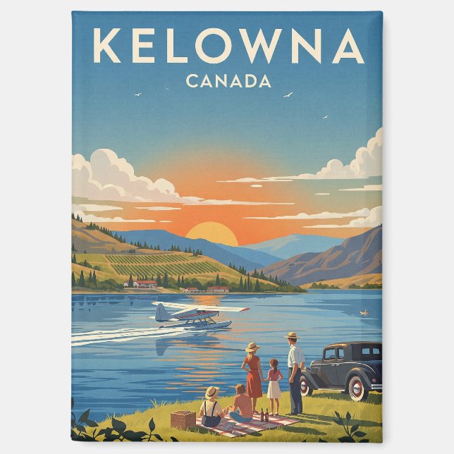 Kelowna Kanada Reise Magnet (Vorderseite)