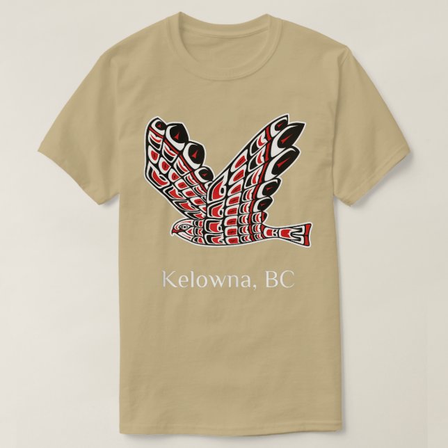 Kelowna Redailing Hawk Native Bird of Prey Art ank T-Shirt (Design vorne)
